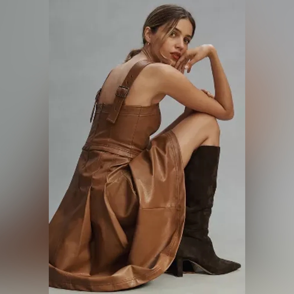 Pilcro Faux Leather Dress